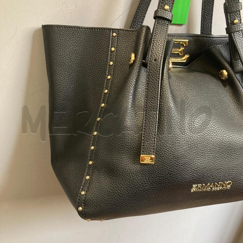 BORSA DONNA ERMANNO SCERVINO NERO CON BORCHIETTE | Mercatino dell'Usato Carmagnola 3