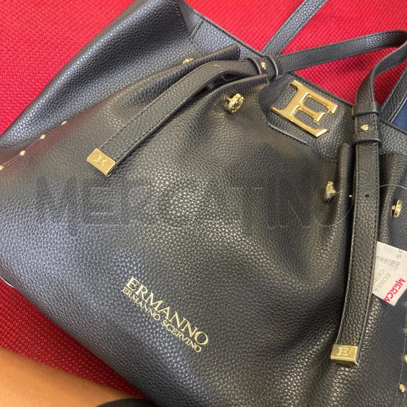 BORSA DONNA ERMANNO SCERVINO NERO CON BORCHIETTE | Mercatino dell'Usato Carmagnola 4