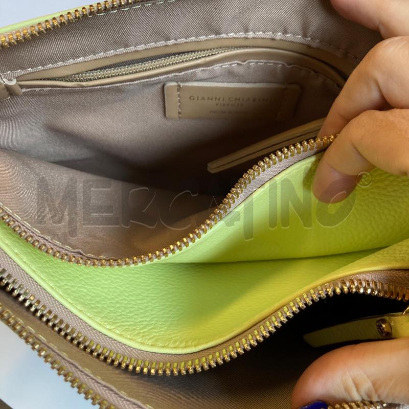 BORSA DONNA GIANNI CHIARINI VERDE ACIDO PIATTA | Mercatino dell'Usato Carmagnola 4