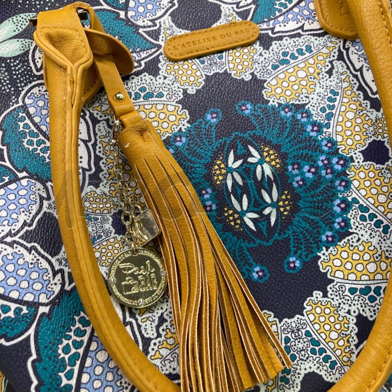 BORSA DONNA L'ATELIER DU SAC STAMPA BLU  | Mercatino dell'Usato Carmagnola 2