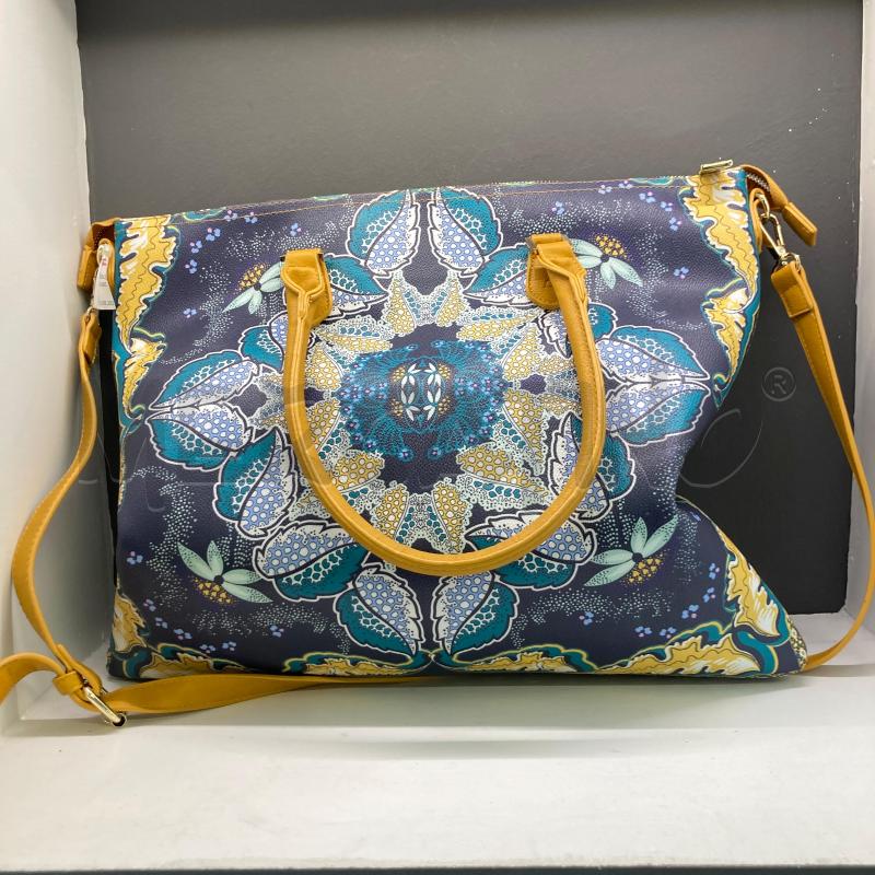 BORSA DONNA L'ATELIER DU SAC STAMPA BLU  | Mercatino dell'Usato Carmagnola 3