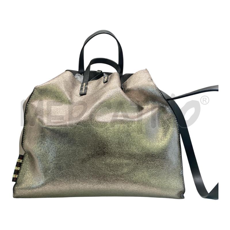 BORSA DONNA MANILA GRAGE  GRIGIA PELLE ARGNETO  | Mercatino dell'Usato Carmagnola 1
