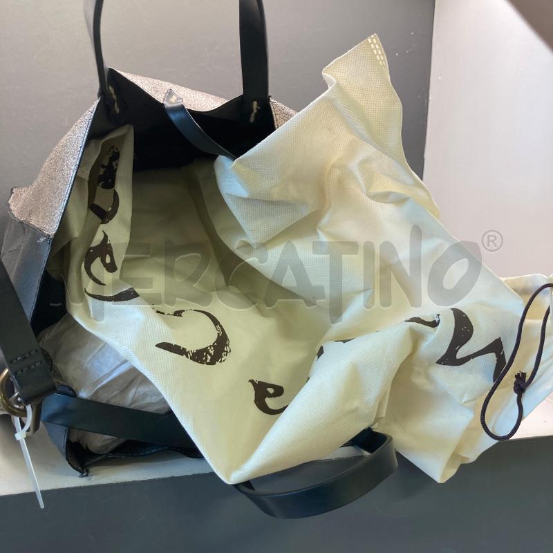 BORSA DONNA MANILA GRAGE  GRIGIA PELLE ARGNETO  | Mercatino dell'Usato Carmagnola 3