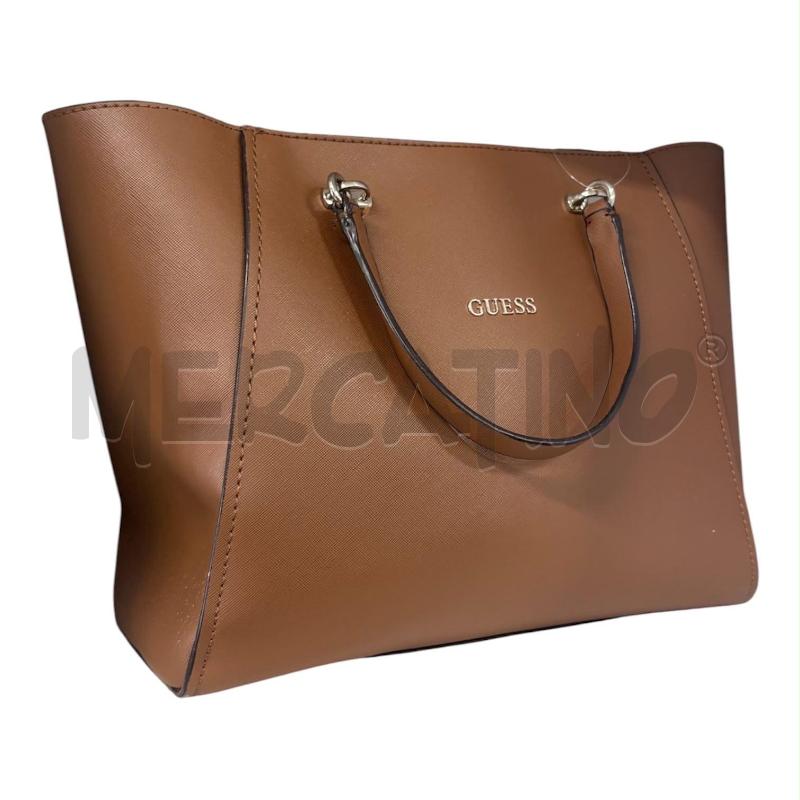 BORSA DONNA MARRONE GUESS A SPALLA | Mercatino dell'Usato Carmagnola 1