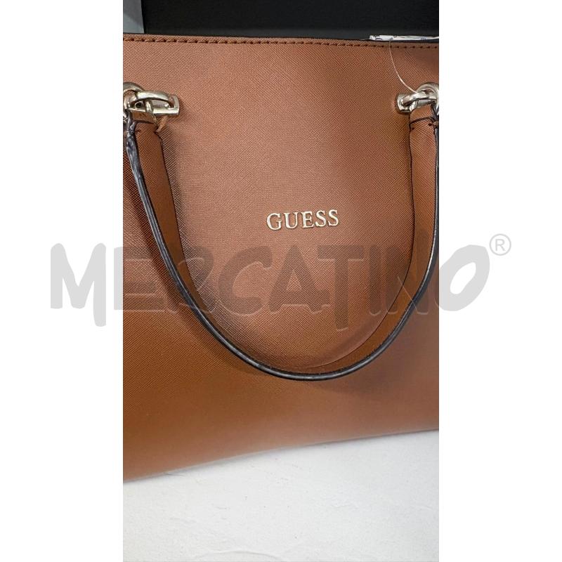 BORSA DONNA MARRONE GUESS A SPALLA | Mercatino dell'Usato Carmagnola 3