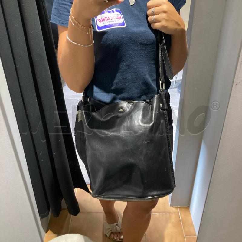BORSA DONNA THE BRIDGE PELLE NERA MOD SECCHIELLO | Mercatino dell'Usato Carmagnola 2