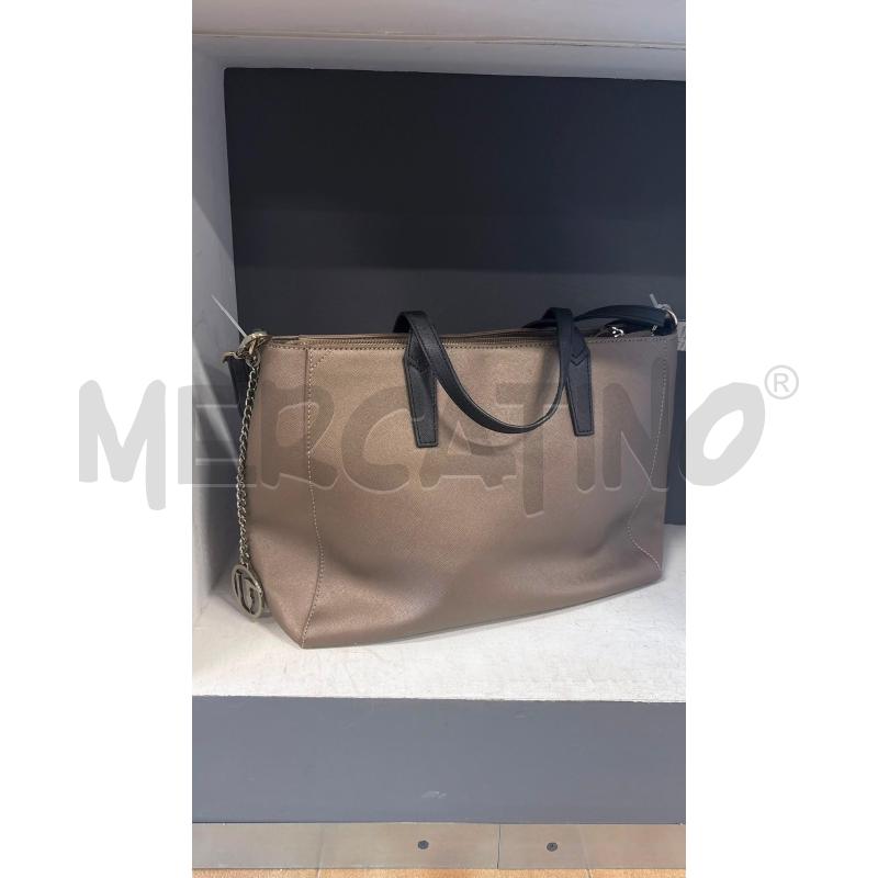 BORSA DONNA TRUSSARDI JEANS BRONZO SHOPPER  | Mercatino dell'Usato Carmagnola 3