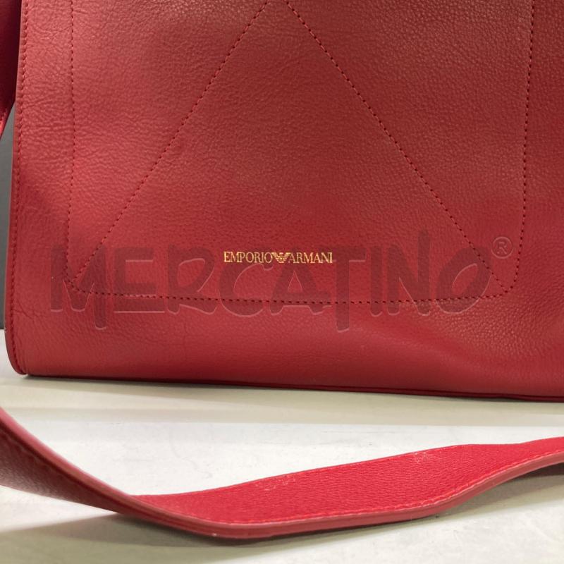 BORSA PELLE EMPORIO ARMANI ROSSA SPALLA  | Mercatino dell'Usato Carmagnola 3