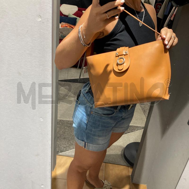 BORSA PELLE MARRONE FURLA A SPALLA  | Mercatino dell'Usato Carmagnola 2