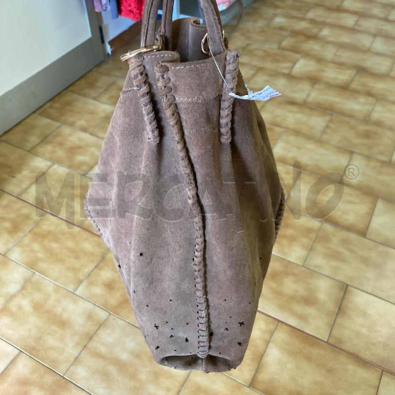 BORSA PELLE MARRONE RINO&PELLE  STELLE INTARSI | Mercatino dell'Usato Carmagnola 3