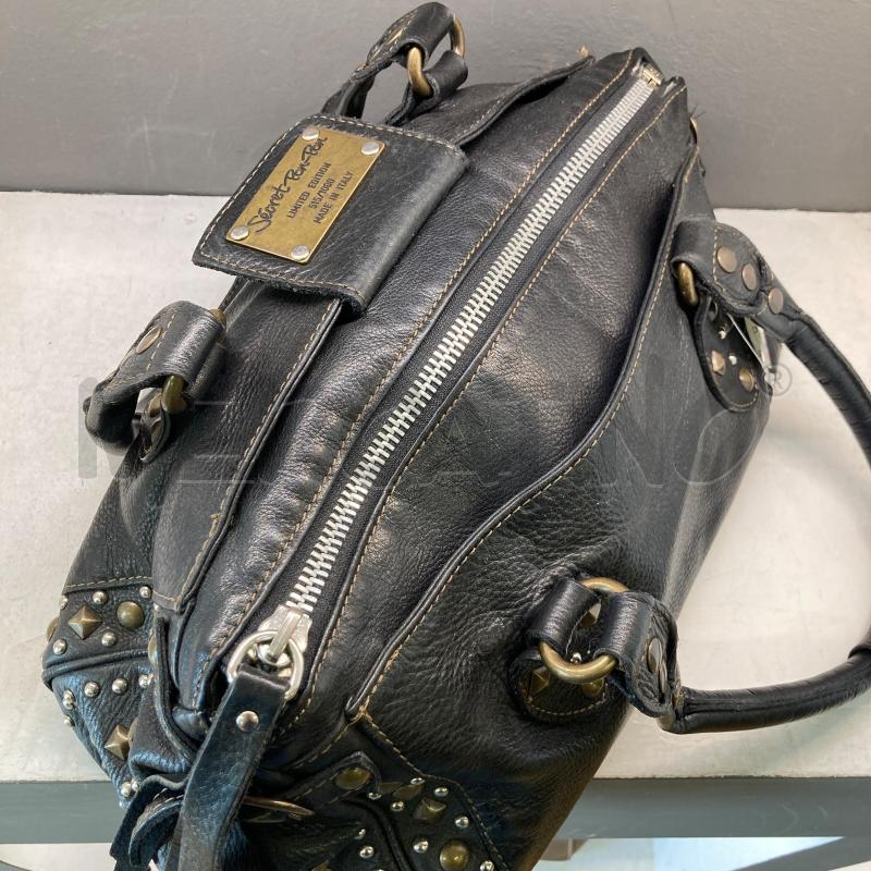 BORSA PELLE NERA BORCHIE SECRET PON PON  | Mercatino dell'Usato Carmagnola 2
