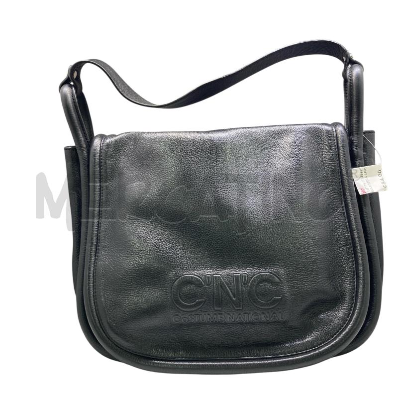 BORSA PELLE NERA SPALLA CNC  | Mercatino dell'Usato Carmagnola 1