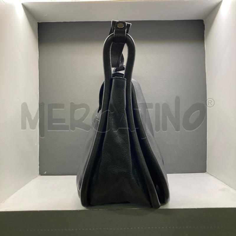 BORSA PELLE NERA SPALLA CNC  | Mercatino dell'Usato Carmagnola 4