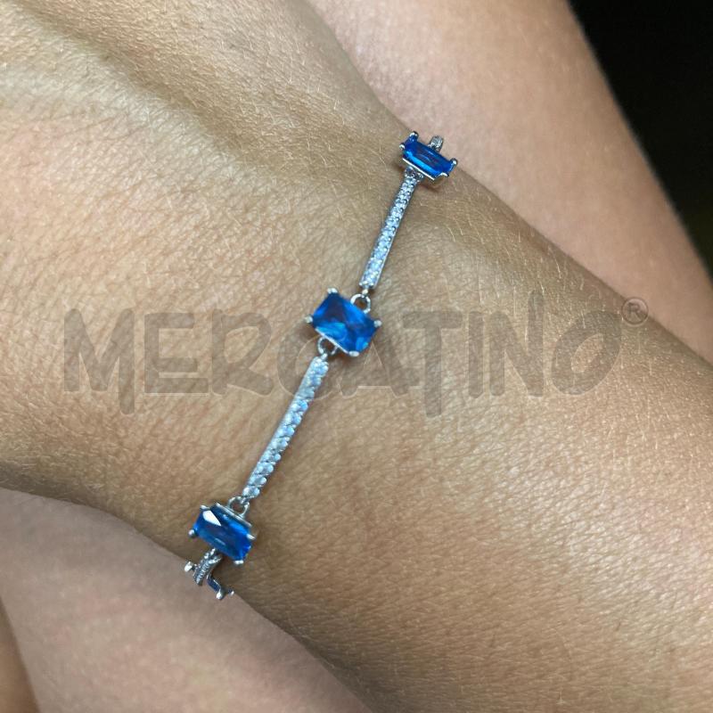 BRACCIALETTO BROSWAY STRASS PIETRE AZZURRE | Mercatino dell'Usato Carmagnola 1