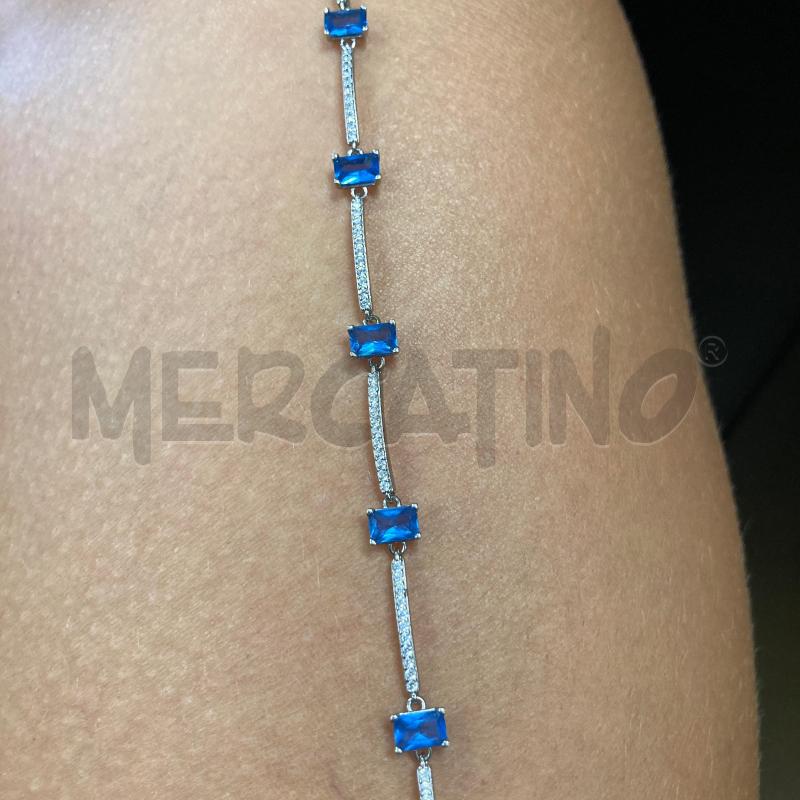 BRACCIALETTO BROSWAY STRASS PIETRE AZZURRE | Mercatino dell'Usato Carmagnola 4