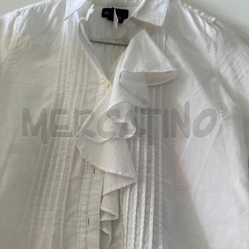 CAMICIA BAMBINA RALPH LAUREN BIANCA BLAZA CENTRALE  | Mercatino dell'Usato Carmagnola 4