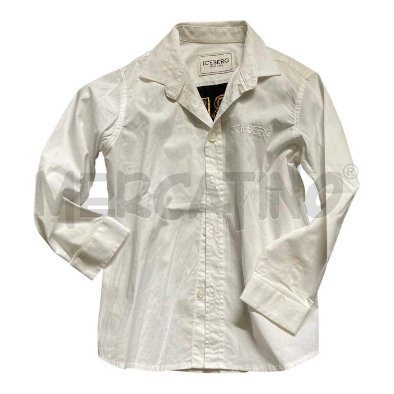 CAMICIA BAMBINO BIANCA ICEBERG SCRITTA SCHIENA  | Mercatino dell'Usato Carmagnola 1