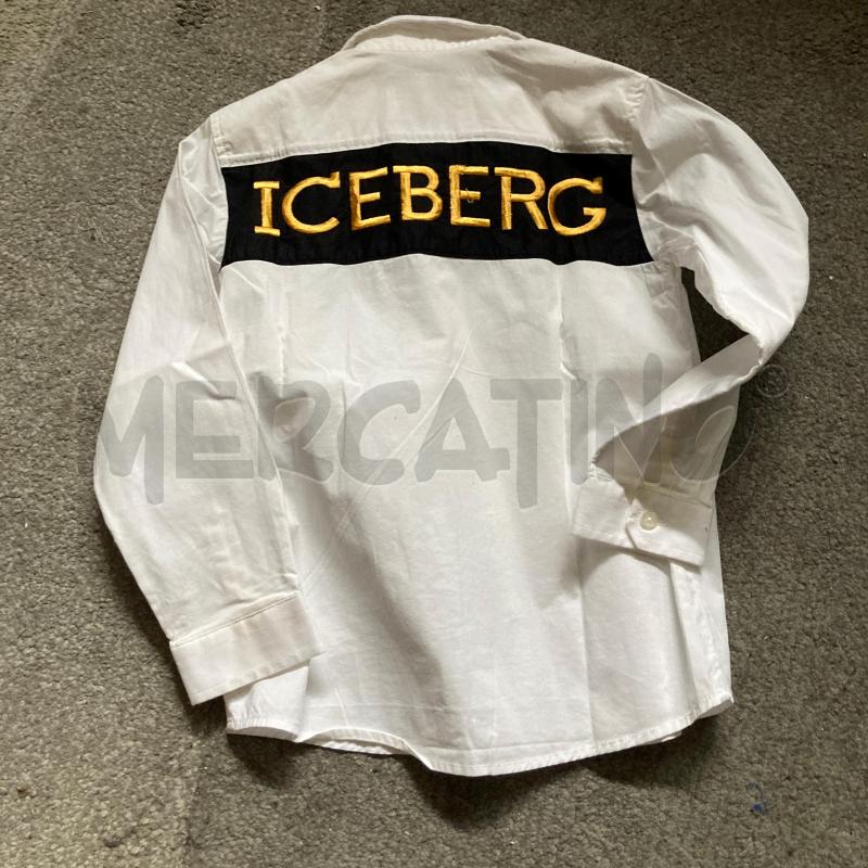 CAMICIA BAMBINO BIANCA ICEBERG SCRITTA SCHIENA  | Mercatino dell'Usato Carmagnola 2