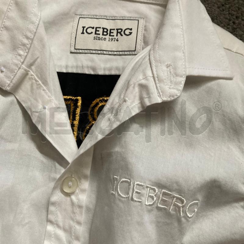 CAMICIA BAMBINO BIANCA ICEBERG SCRITTA SCHIENA  | Mercatino dell'Usato Carmagnola 3