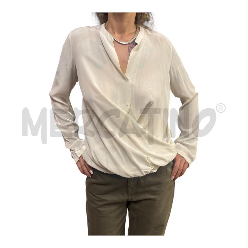 CAMICIA DONNA AVORIO GUGLIELMINOTTI SETA  | Mercatino dell'Usato Carmagnola 1