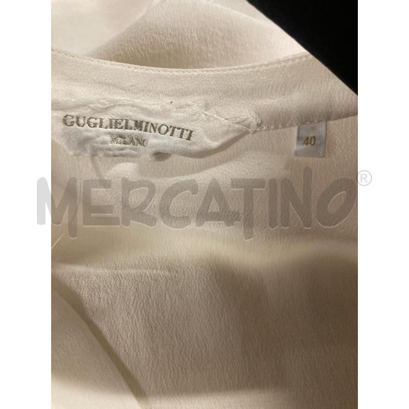 CAMICIA DONNA AVORIO GUGLIELMINOTTI SETA  | Mercatino dell'Usato Carmagnola 4