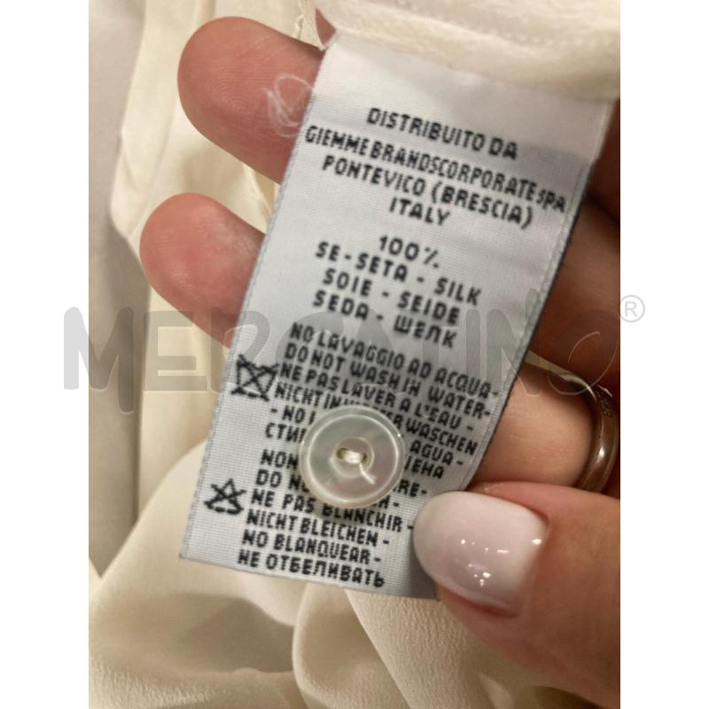 CAMICIA DONNA AVORIO GUGLIELMINOTTI SETA  | Mercatino dell'Usato Carmagnola 5