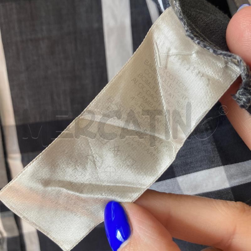 CAMICIA DONNA BURBERRY GRIGIO QUADRETTI BG  | Mercatino dell'Usato Carmagnola 4