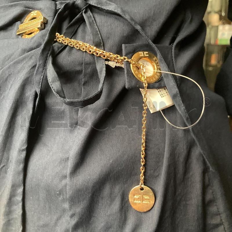 CAMICIA DONNA ELISABETTA FRANCHI BLU CATENA DORATA  | Mercatino dell'Usato Carmagnola 4