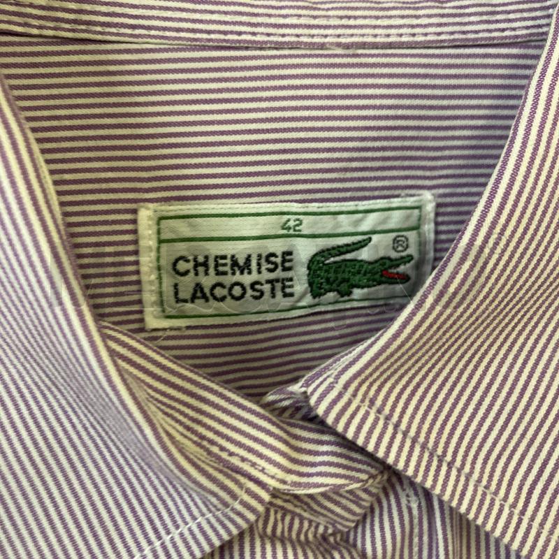 CAMICIA DONNA LACOSTE RIGEH VIOLA  | Mercatino dell'Usato Carmagnola 3