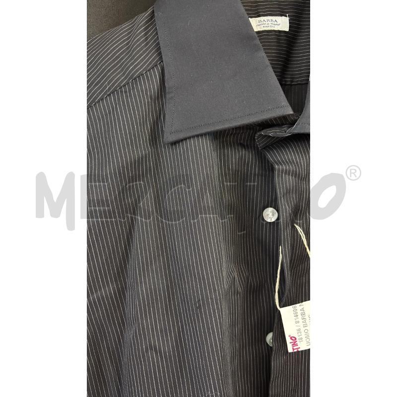 CAMICIA UOMO BARBA NERO GESSATO BIANCO | Mercatino dell'Usato Carmagnola 3