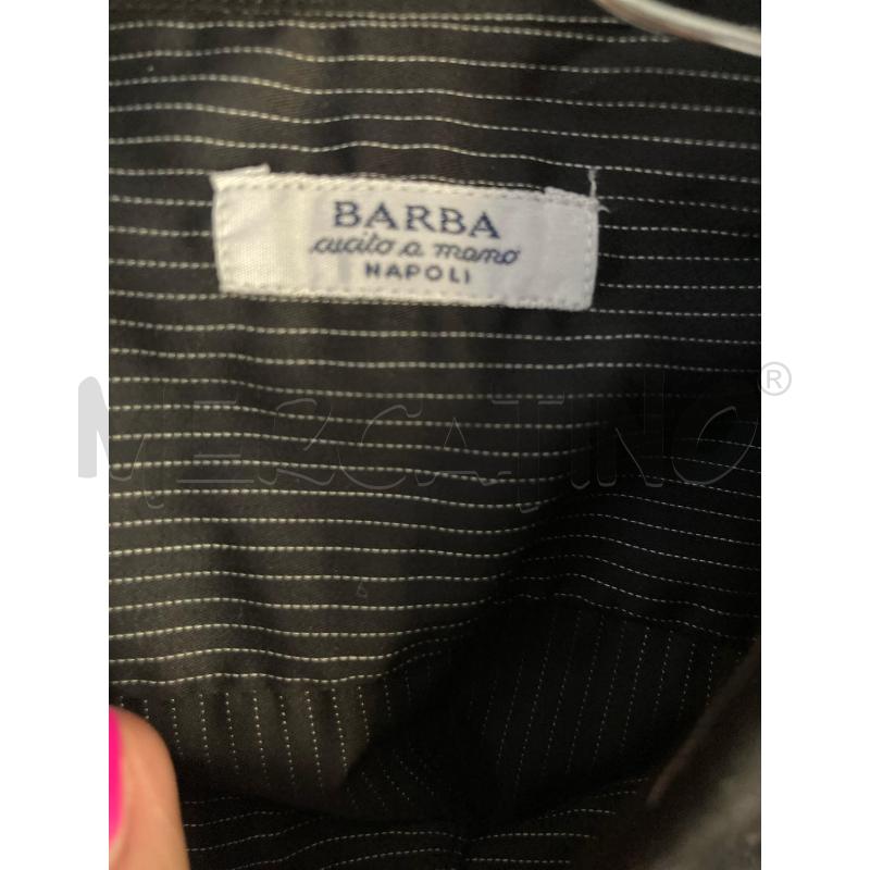 CAMICIA UOMO BARBA NERO GESSATO BIANCO | Mercatino dell'Usato Carmagnola 4