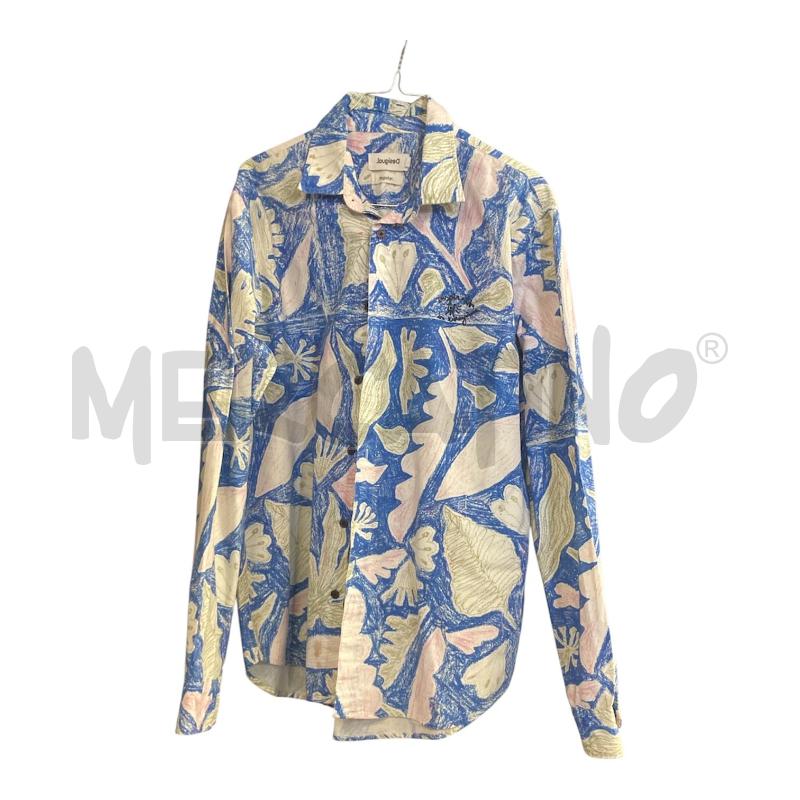 CAMICIA UOMO DESIGUAL BIANCA STAMPA AZ/RS PASTELLO  | Mercatino dell'Usato Carmagnola 4