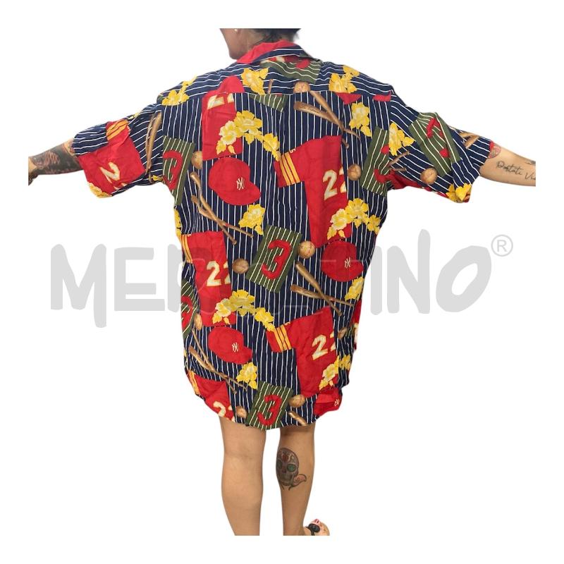 CAMICIA UOMO ROSSA LES COPAINS STAMPE RIGEH FIORI GIALLI  | Mercatino dell'Usato Carmagnola 2