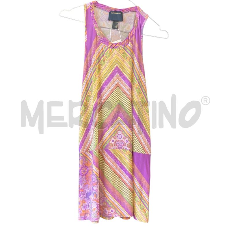CANOTTA DONNA CLASS ROBERTO CAVALLI GIALLO FUXIA  | Mercatino dell'Usato Carmagnola 1