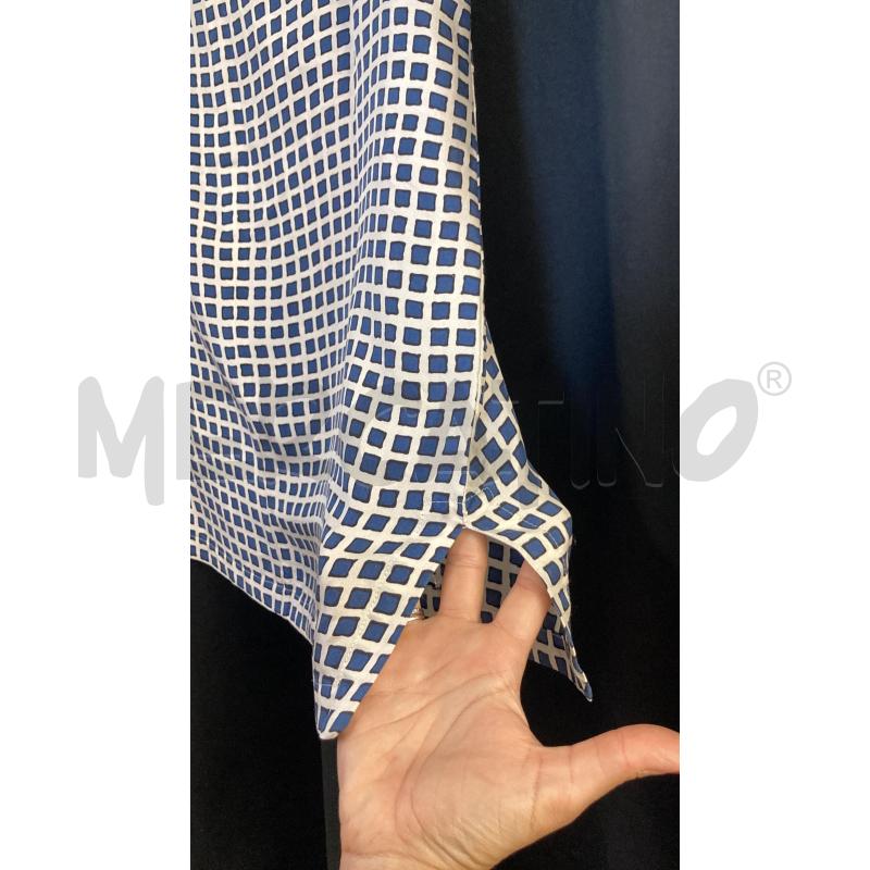 CANOTTA DONNA 'S MAX MARA BIANCA QUADRI BLU  | Mercatino dell'Usato Carmagnola 4