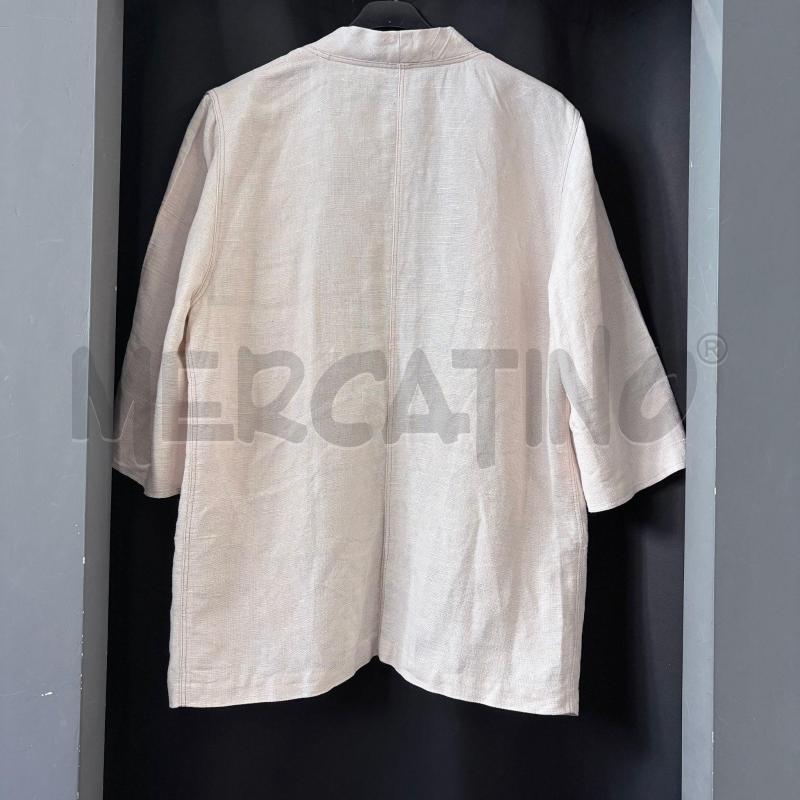 CARDIGAN DONNA LUISA SPAGNOLI BEIGE LINO CON TASCHE | Mercatino dell'Usato Carmagnola 2