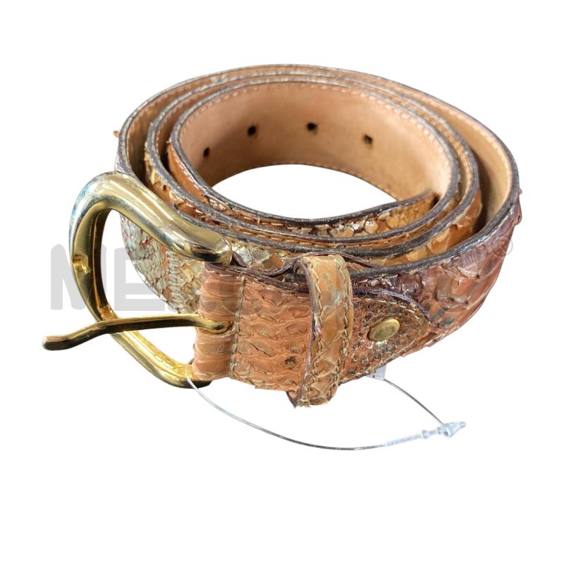 CINTURA DONNA GOTELLI PITONE BEIGE ORO | Mercatino dell'Usato Carmagnola 1