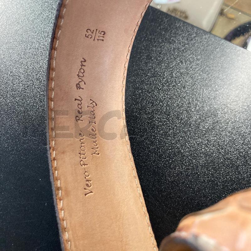 CINTURA DONNA GOTELLI PITONE BEIGE ORO | Mercatino dell'Usato Carmagnola 3