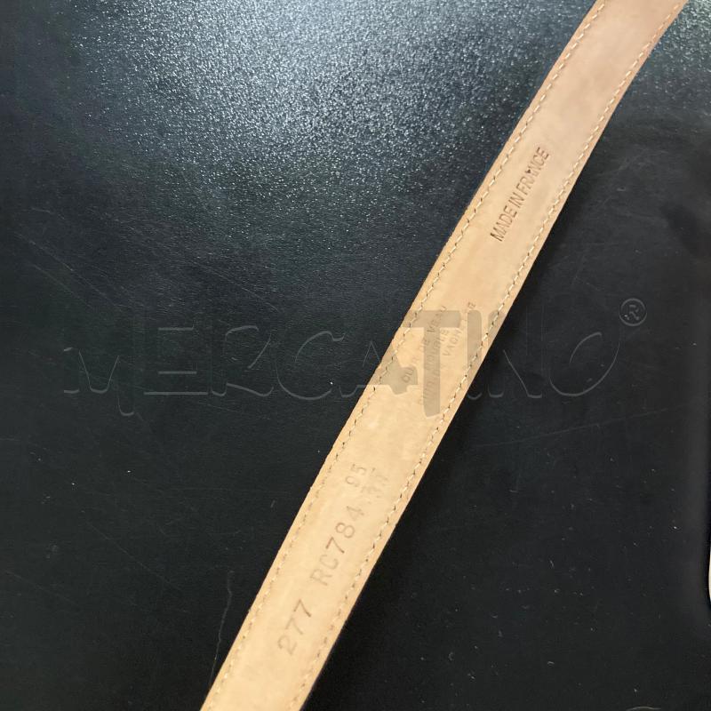 CINTURINO NERO SOTTILE LACOSTE FIBBIA COCCO  | Mercatino dell'Usato Carmagnola 3