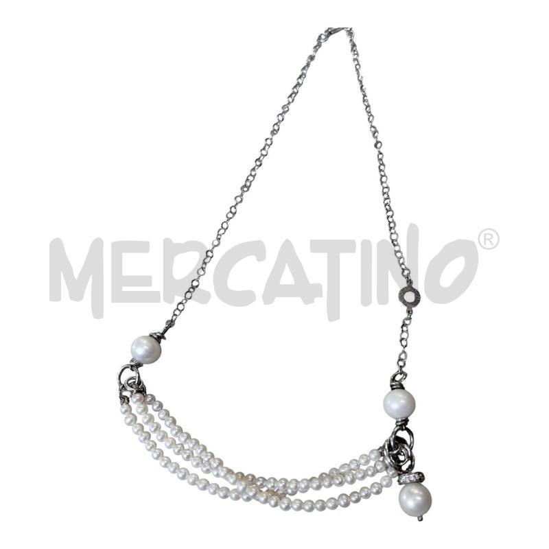 COLLANA ARG PERLE FI PIUME NOMINATION  | Mercatino dell'Usato Carmagnola 2