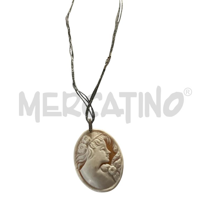 COLLANA CAMEO FILO MAGLIA ARG  | Mercatino dell'Usato Carmagnola 1
