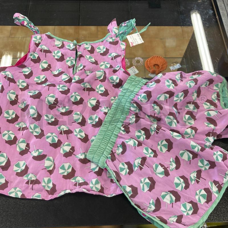 COMPLETO BAMBINA GUCCI SETA VIOLA VERDE OMBRELLI  | Mercatino dell'Usato Carmagnola 2