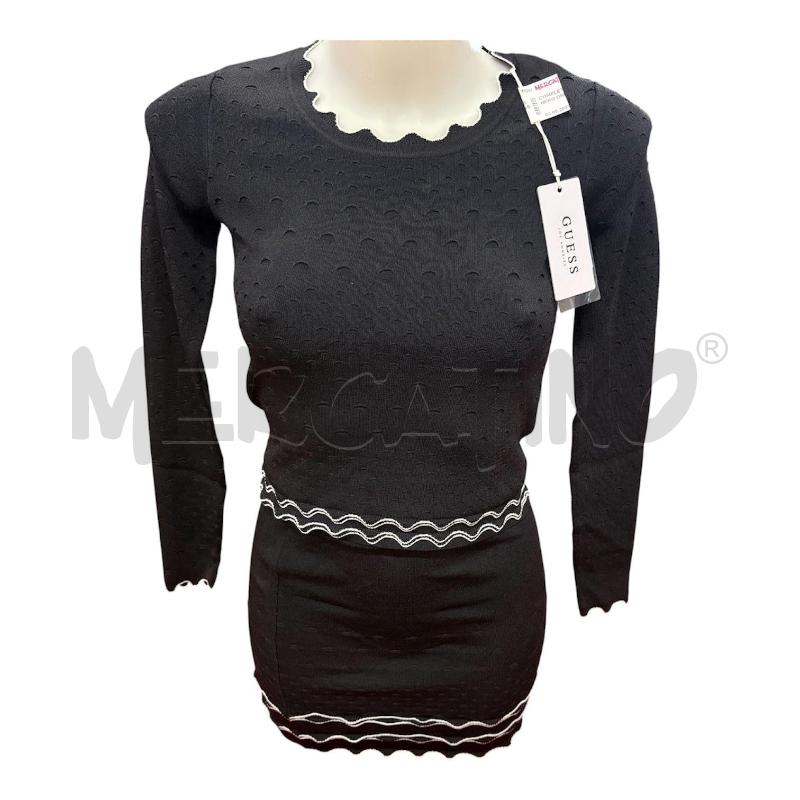 COMPLETO DONNA GUESS NERO ONDE BIANCHE | Mercatino dell'Usato Carmagnola 1
