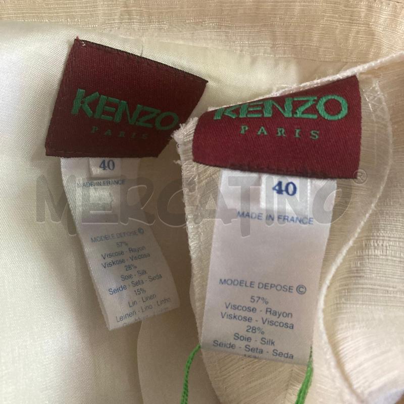 COMPLETO DONNA KENZO AVORIO PANT GIACCA PARTE IN SETA | Mercatino dell'Usato Carmagnola 4