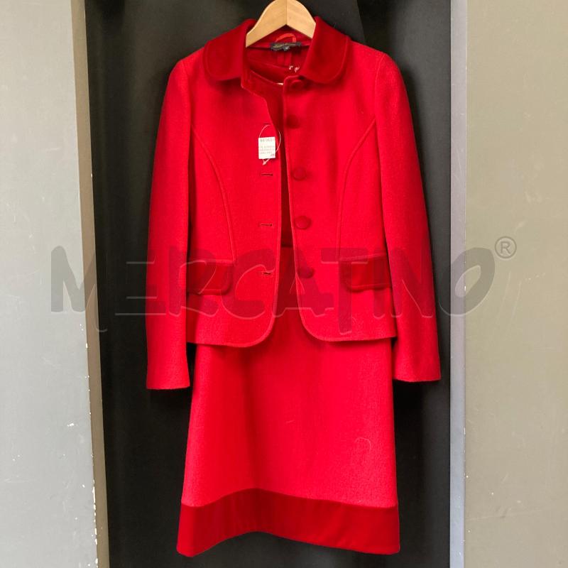 COMPLETO DONNA ROSSO LUISA SPAGNOLI BORDI VELLUTO  | Mercatino dell'Usato Carmagnola 2