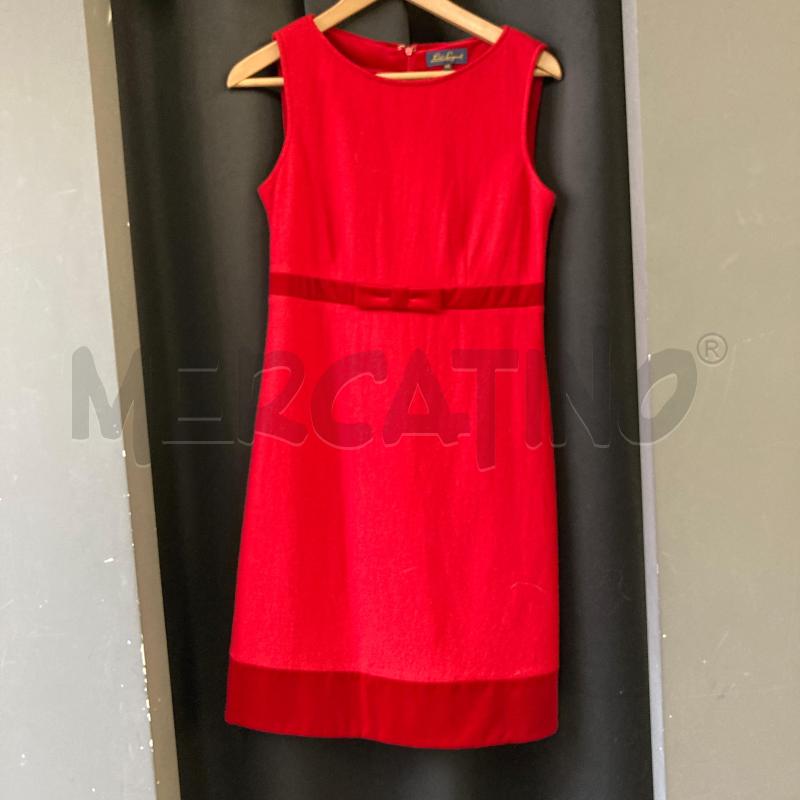 COMPLETO DONNA ROSSO LUISA SPAGNOLI BORDI VELLUTO  | Mercatino dell'Usato Carmagnola 4
