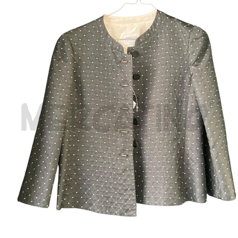 GIACCA DONNA ARMANI COLLEZIONI NERA SETA SHANTUNG B  | Mercatino dell'Usato Carmagnola 1