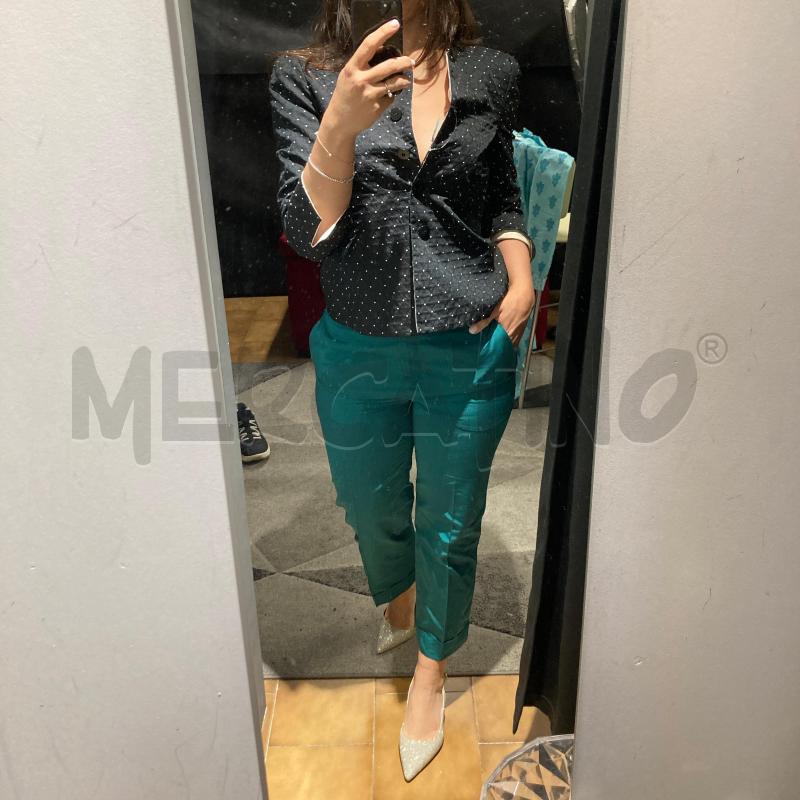 GIACCA DONNA ARMANI COLLEZIONI NERA SETA SHANTUNG B  | Mercatino dell'Usato Carmagnola 5
