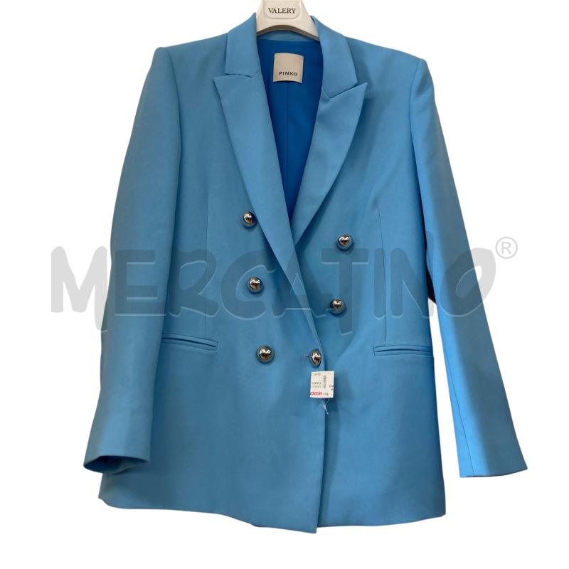 GIACCA DONNA AZZURRO PINKO BOTTONI PALLA MET  | Mercatino dell'Usato Carmagnola 1