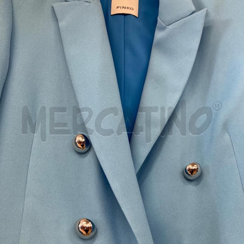GIACCA DONNA AZZURRO PINKO BOTTONI PALLA MET  | Mercatino dell'Usato Carmagnola 3